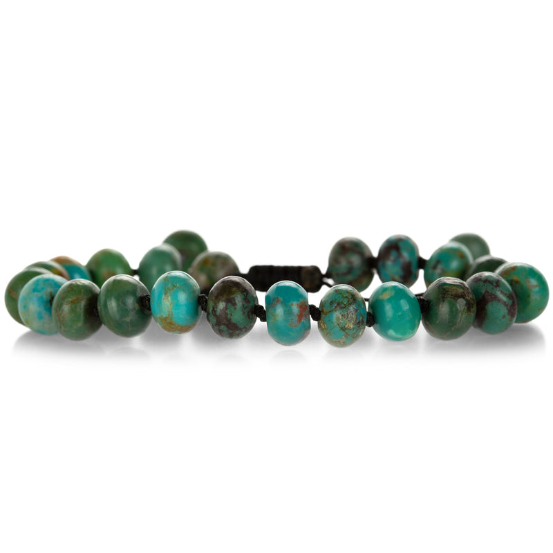 Joseph Brooks Smooth 8mm Arizona Turquoise with Matrix Bracelet | Quadrum Gallery