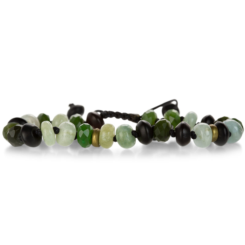 Joseph Brooks Jade, Onyx, and Beryl Bead Bracelet | Quadrum Gallery