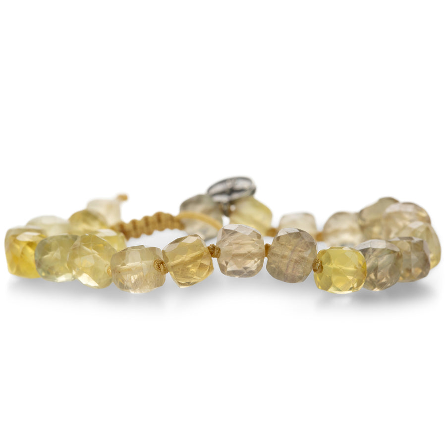 Joseph Brooks Faceted 8mm Citrine Cube Bead Bracelet | Quadrum Gallery