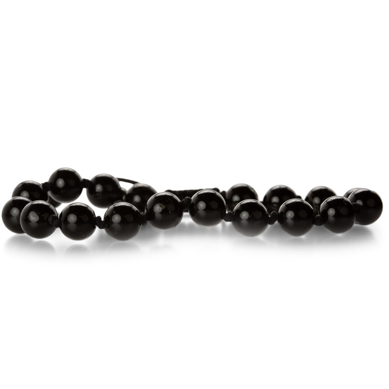 Joseph Brooks Smooth 8mm Hypersthene Beaded Bracelet | Quadrum Gallery