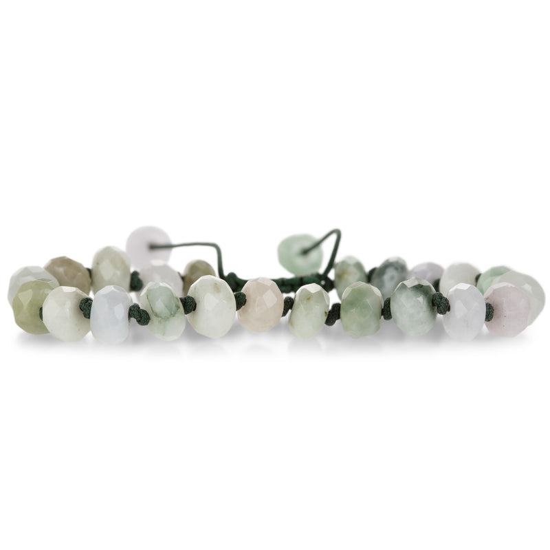 Joseph Brooks 8mm Faceted Burmese Jade Bead Bracelet | Quadrum Gallery
