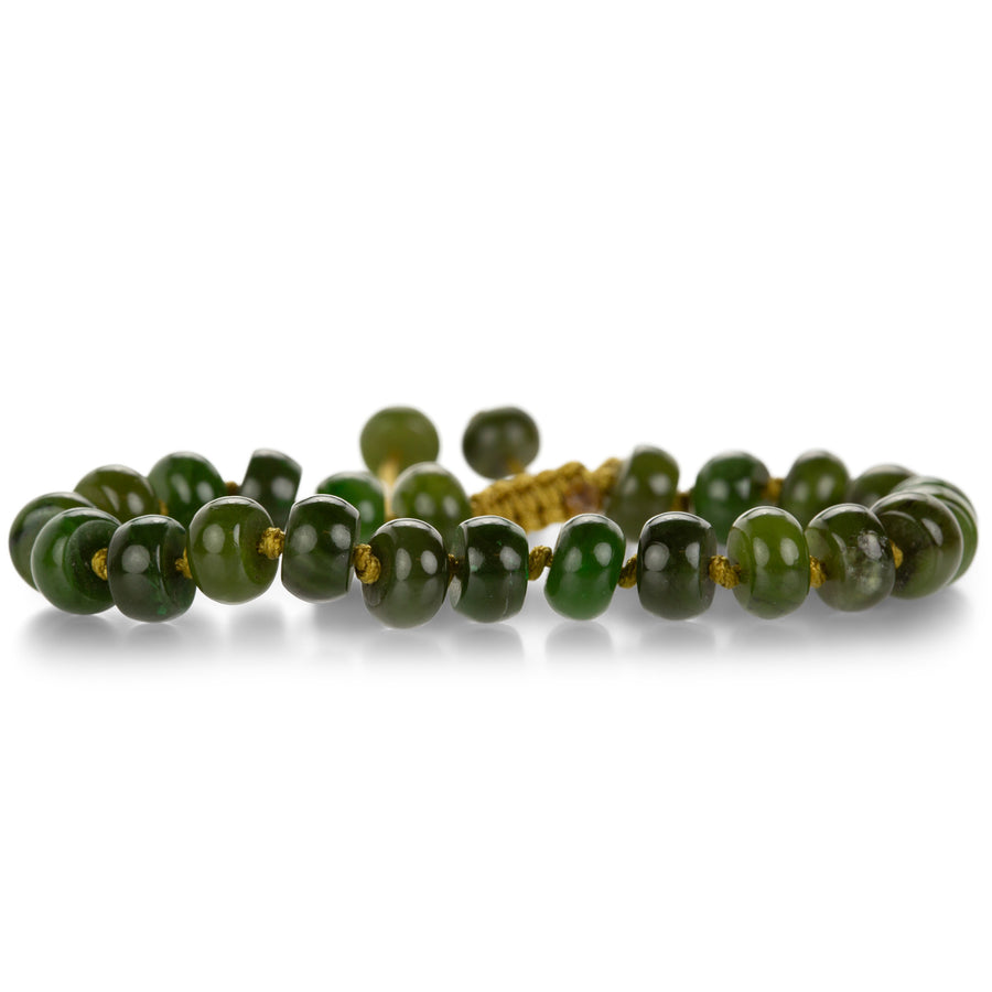 Joseph Brooks Smooth 8mm British Columbian Jade Bracelet | Quadrum Gallery