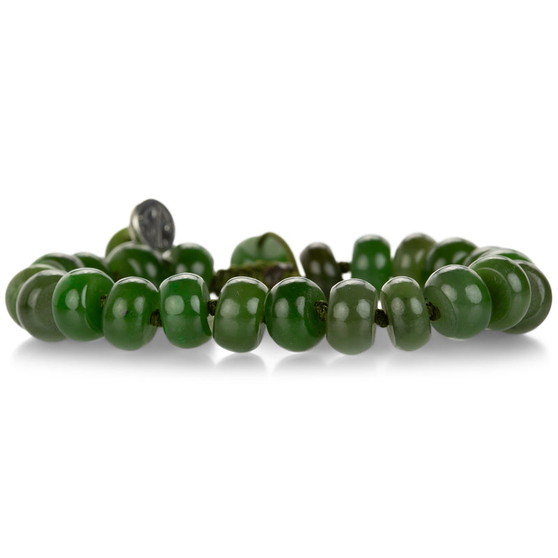 Joseph Brooks Smooth 10mm British Columbian Jade Bead Bracelet | Quadrum Gallery