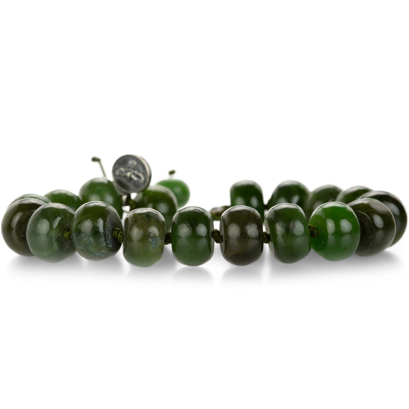 Joseph Brooks 12mm Smooth British Columbian Jade Bead Bracelet | Quadrum Gallery