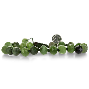 Joseph Brooks Faceted 8mm British Columbian Jade Bracelet | Quadrum Gallery