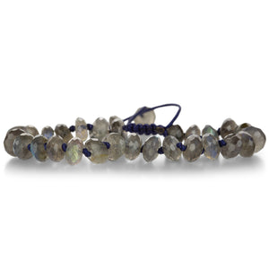 Joseph Brooks 7mm Faceted Labradorite Rondelle Beaded Bracelet | Quadrum Gallery