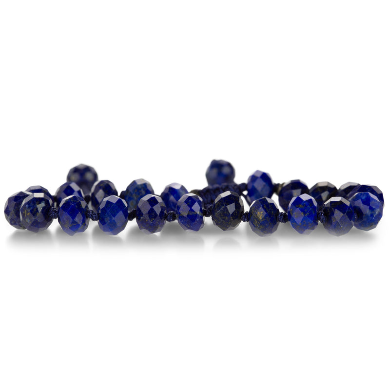 Joseph Brooks 8mm Faceted Lapis Lazuli Bead Bracelet | Quadrum Gallery