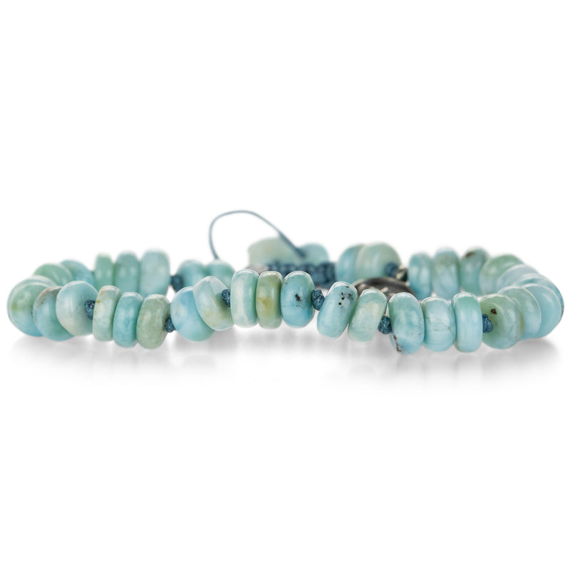 Joseph Brooks Smooth 7mm Larimar Beaded Bracelet | Quadrum Gallery