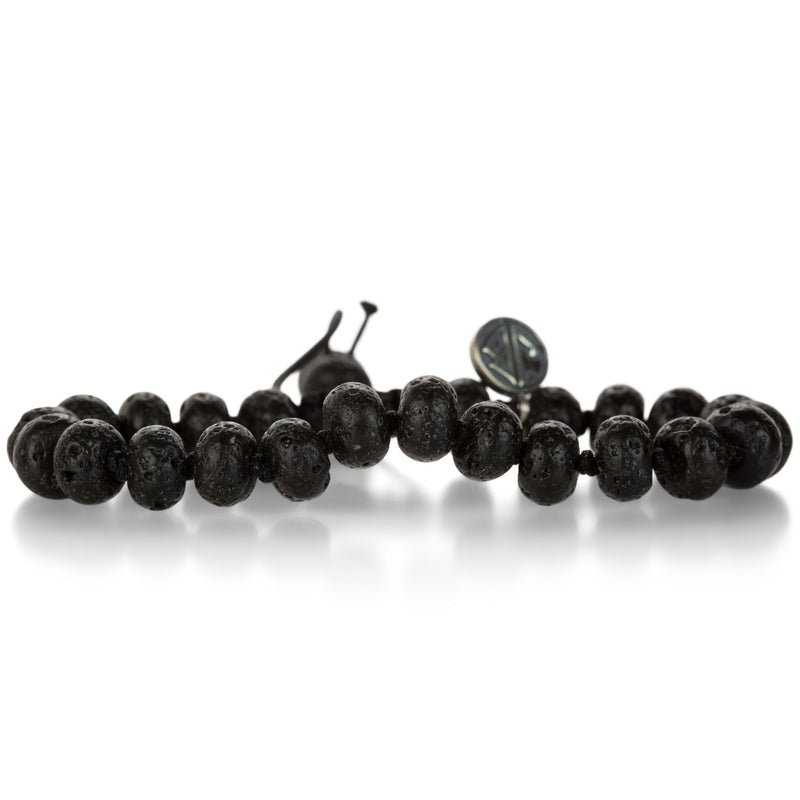 Joseph Brooks 8mm Smooth Lava Rock Beaded Bracelet | Quadrum Gallery