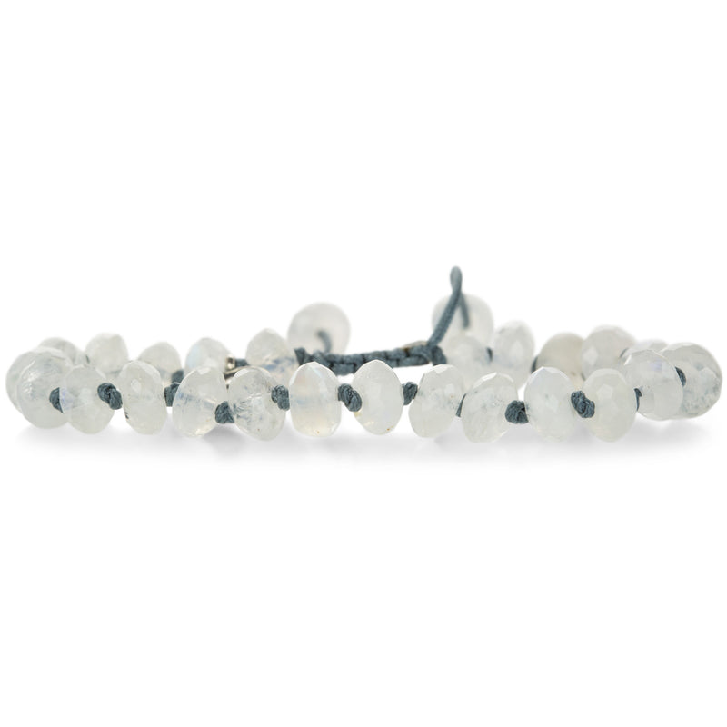 Joseph Brooks 8mm Faceted Blue Flash Moonstone Bracelet | Quadrum Gallery