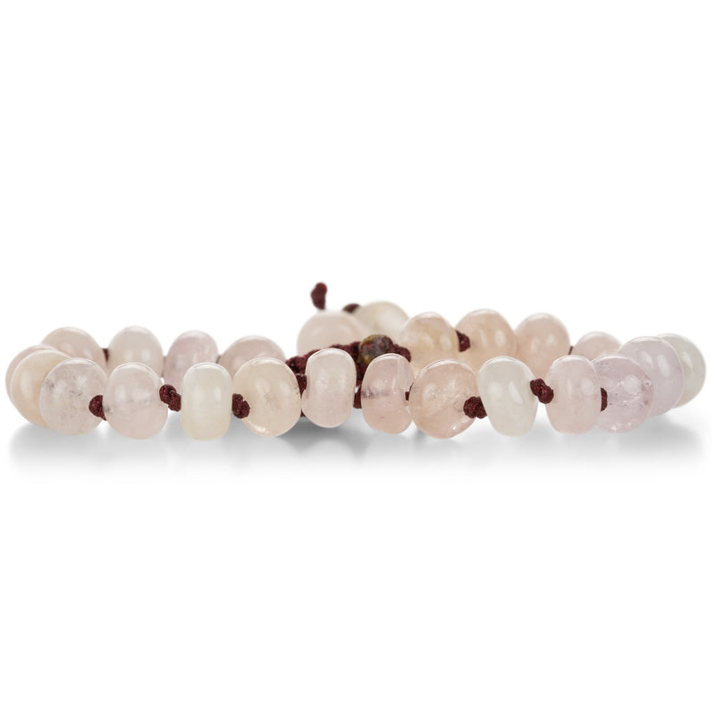 Joseph Brooks Smooth 8mm Morganite Beaded Bracelet | Quadrum Gallery