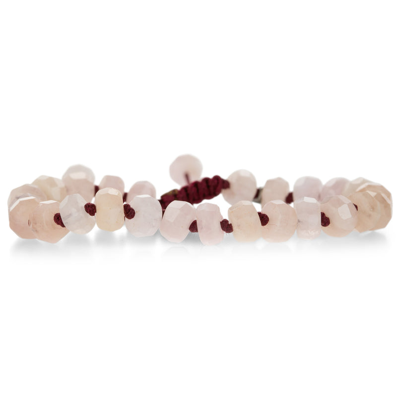 Joseph Brooks Faceted 8mm Morganite Beaded Bracelet | Quadrum Gallery