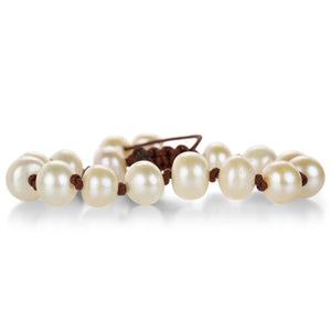 Joseph Brooks White 9mm Pearl Bracelet | Quadrum Gallery