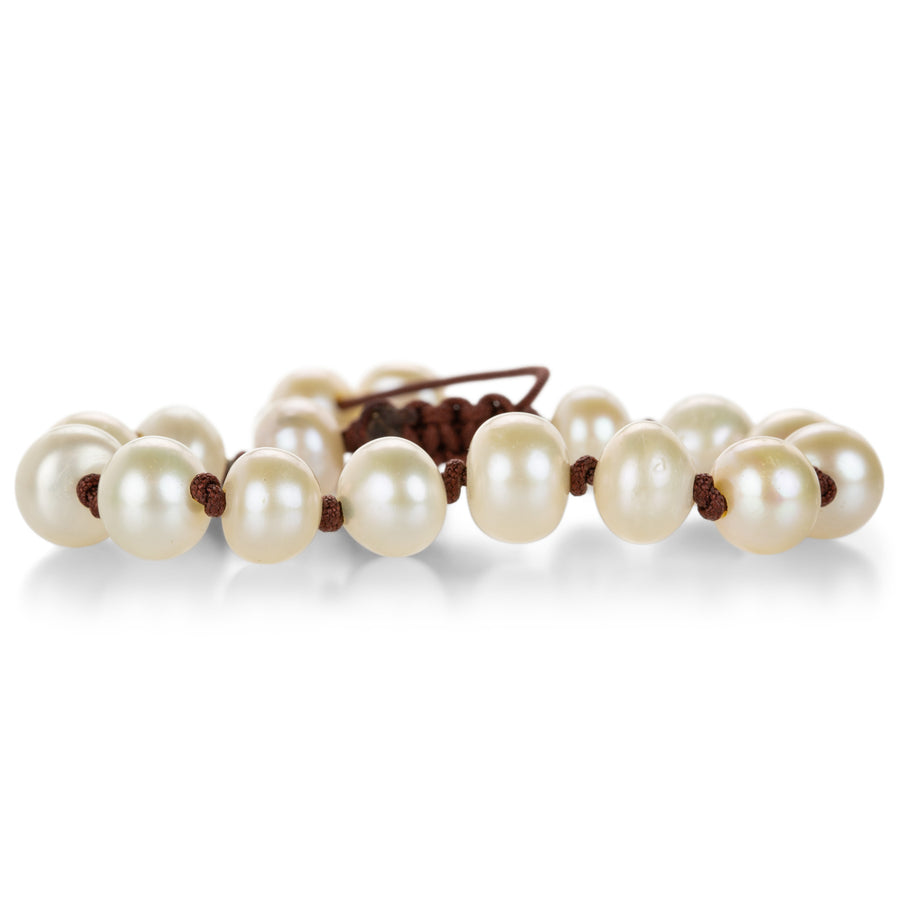 Joseph Brooks White 9mm Pearl Bracelet | Quadrum Gallery