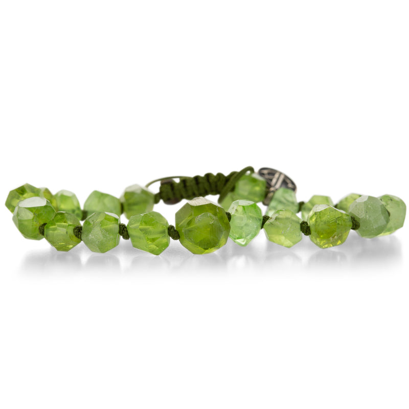 Joseph Brooks Faceted Natural Peridot Beaded Bracelet | Quadrum Gallery