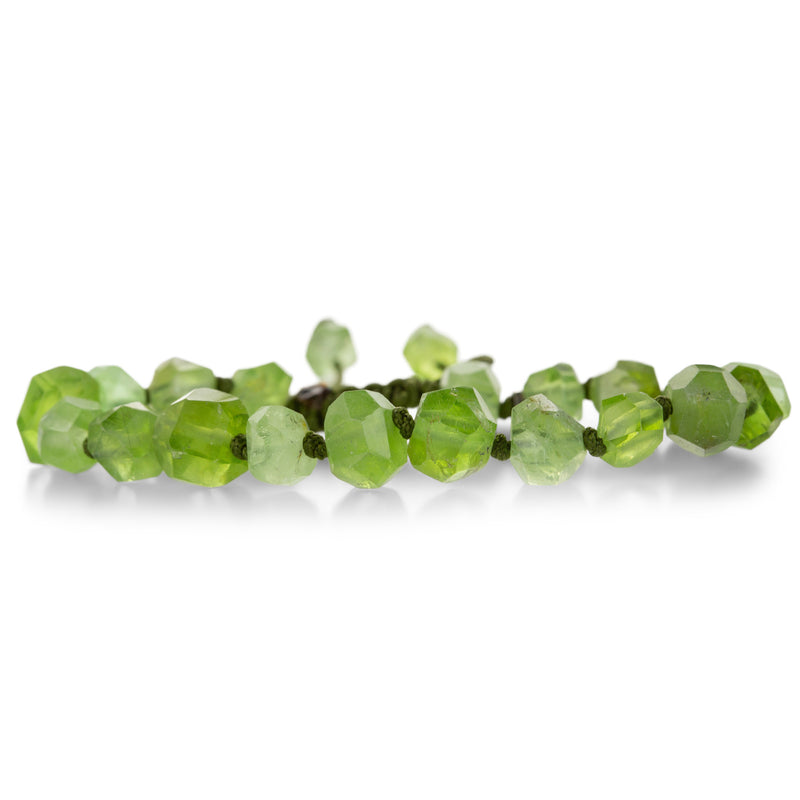 Joseph Brooks Faceted Nugget Peridot Crystal Bead Bracelet | Quadrum Gallery