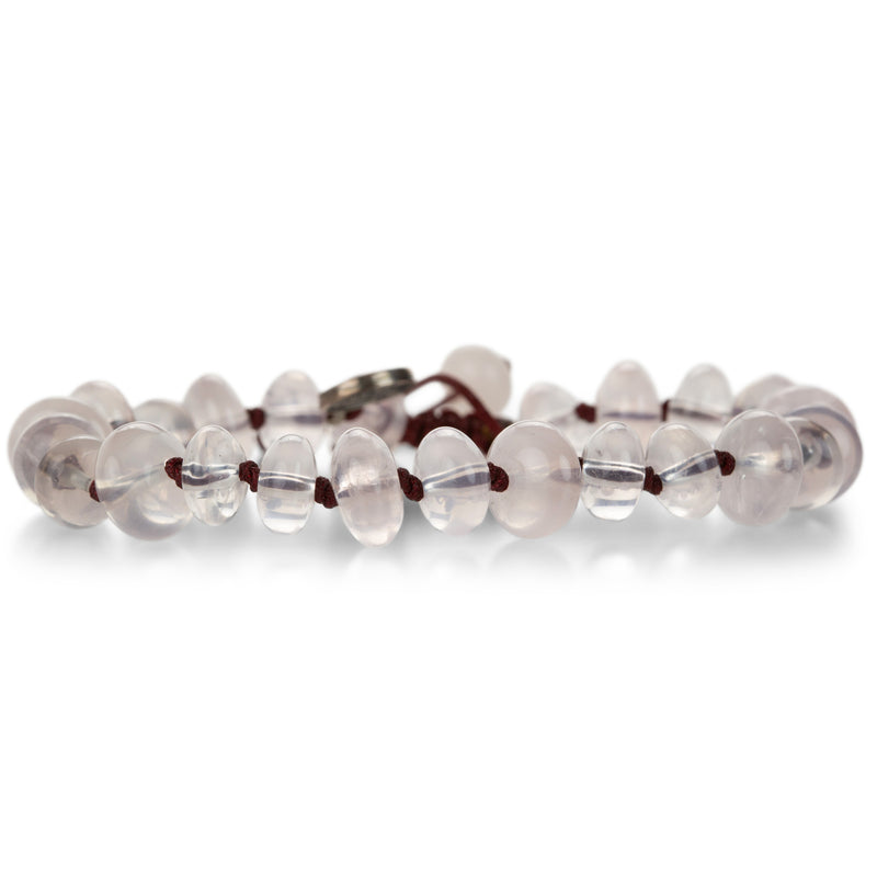 Joseph Brooks 10mm Smooth Rose Quartz Bead Bracelet | Quadrum Gallery