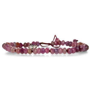 Joseph Brooks 6mm Faceted Ruby Beaded Bracelet | Quadrum Gallery