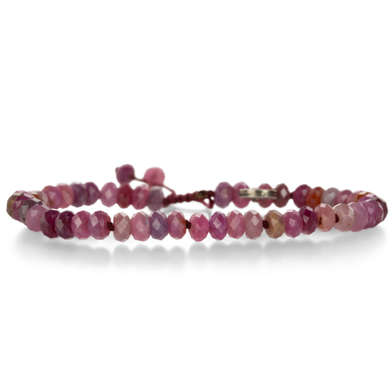 Joseph Brooks Faceted 6mm Ruby Bead Bracelet | Quadrum Gallery