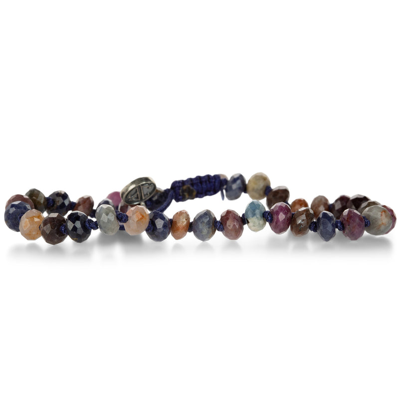 Joseph Brooks Faceted 6mm Multicolored Sapphire Bead Bracelet | Quadrum Gallery