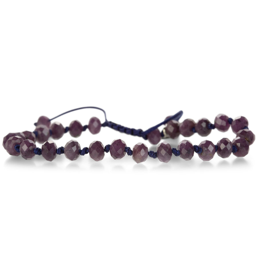 Joseph Brooks 6mm Faceted Purple Sapphire Bead Bracelet | Quadrum Gallery