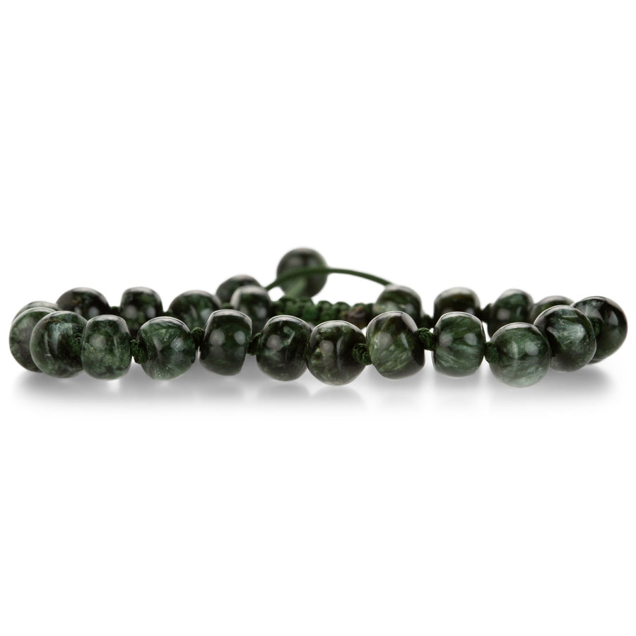 Joseph Brooks 8mm Smooth Seraphinite Beaded Bracelet | Quadrum Gallery