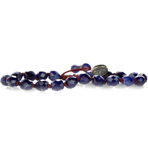 Joseph Brooks 6mm Faceted Sodalite Barrel Rondelle Bead Bracelet | Quadrum Gallery