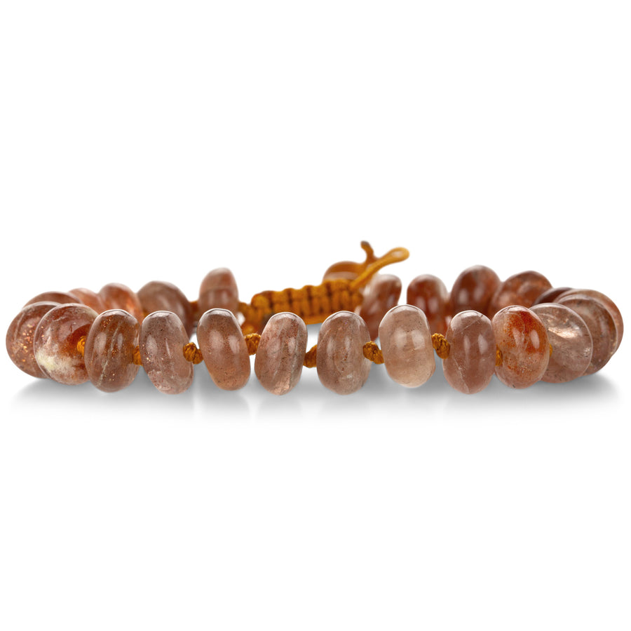 Joseph Brooks 10mm Smooth Sunstone Bead Bracelet | Quadrum Gallery