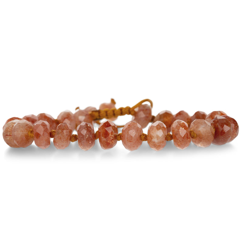 Joseph Brooks 8mm Faceted Sunstone Rondelle Bead Bracelet | Quadrum Gallery