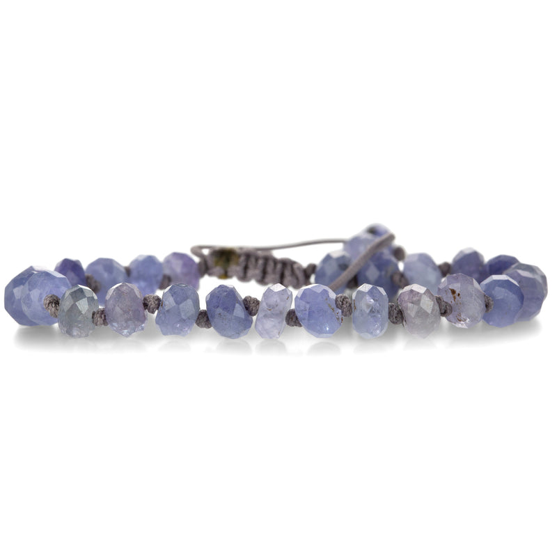 Joseph Brooks 8mm Faceted Tanzanite Rondelle Beaded Bracelet | Quadrum Gallery