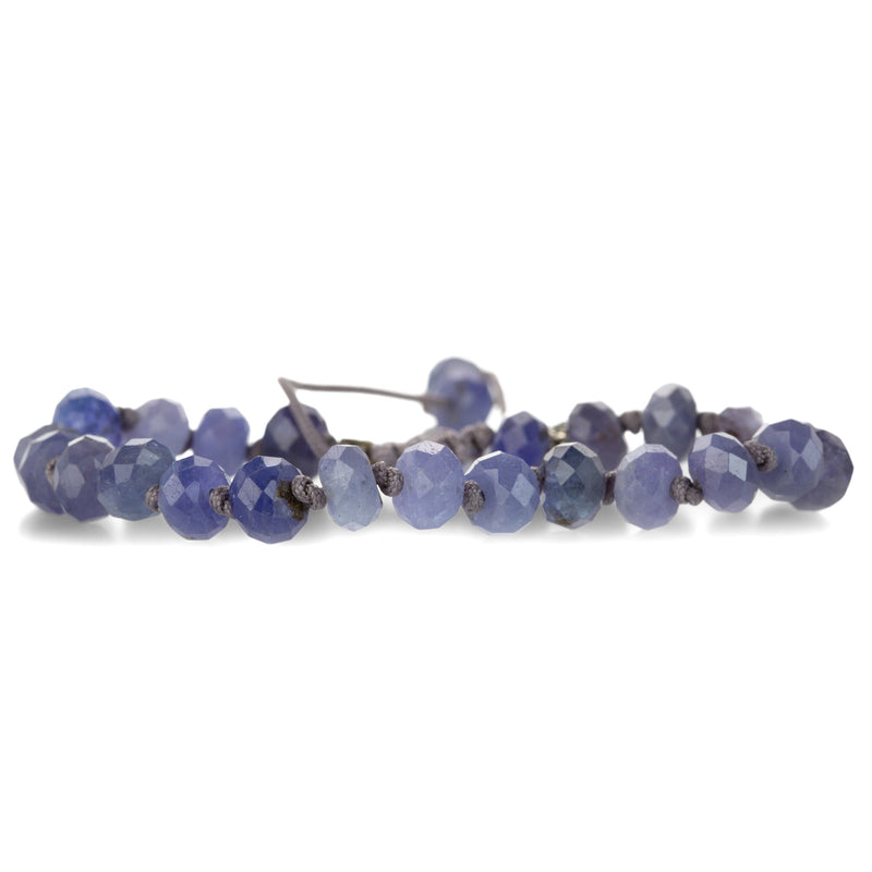 Joseph Brooks Faceted 8mm Tanzanite Rondelle Beaded Bracelet | Quadrum Gallery