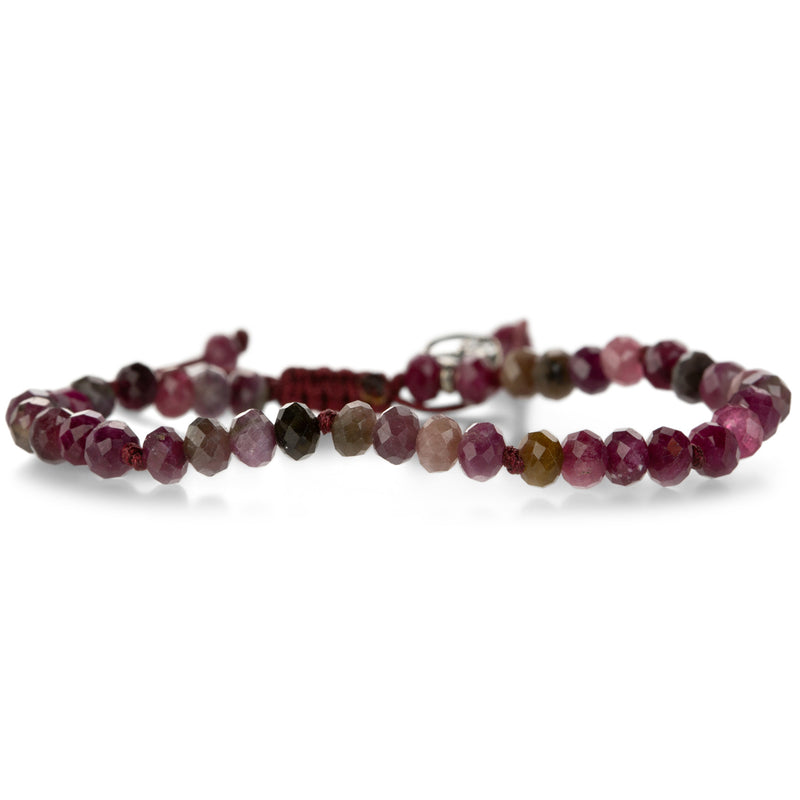 Joseph Brooks 5mm Faceted Pink Tourmaline Bead Bracelet | Quadrum Gallery