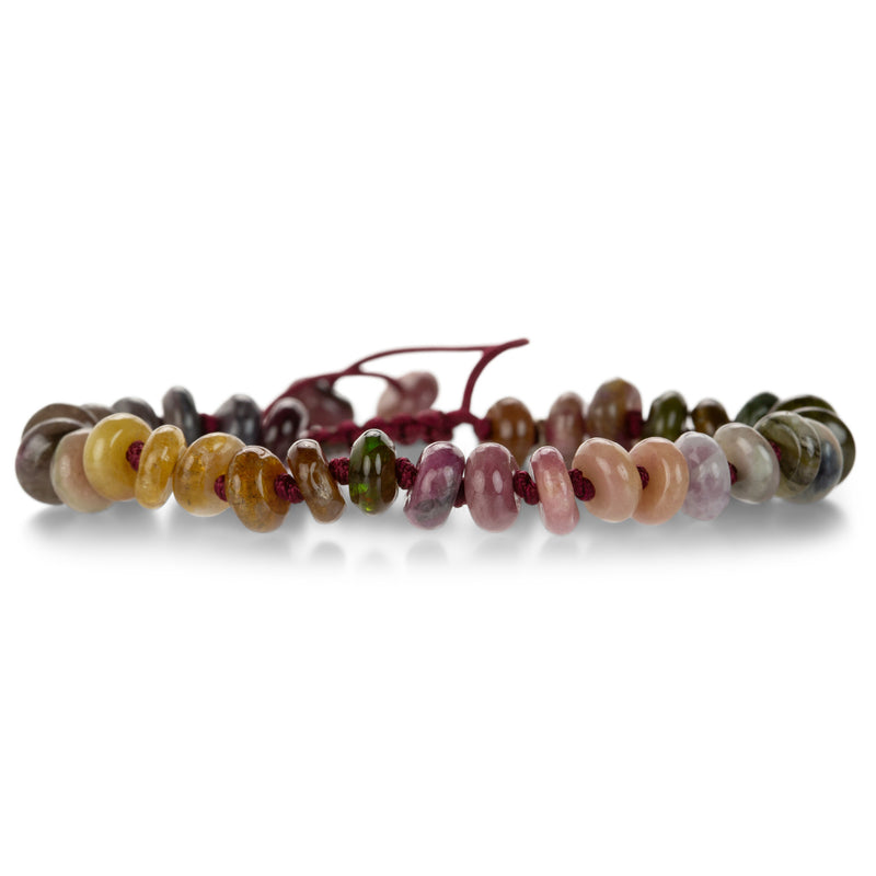 Joseph Brooks 8mm Smooth Multicolored Tourmaline Bracelet | Quadrum Gallery