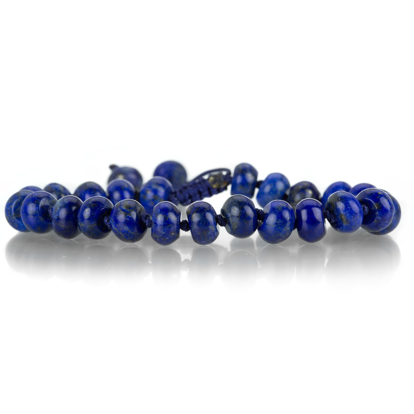 Joseph Brooks 8mm Smooth Lapis Lazuli Barrel Bracelet | Quadrum Gallery