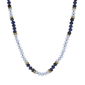 Joseph Brooks Lapis, Labradorite and Blue Lace Agate Necklace | Quadrum Gallery