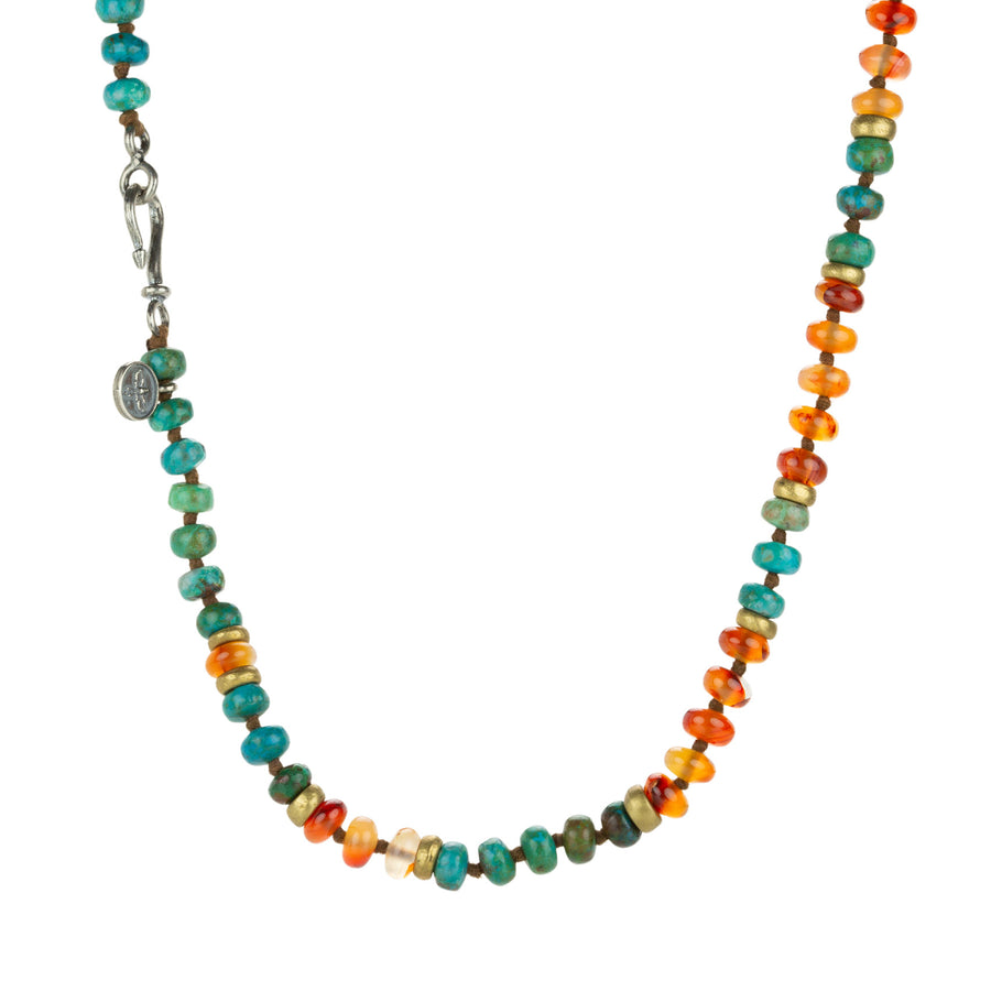 Joseph Brooks Chrysocolla and Carnelian Necklace | Quadrum Gallery