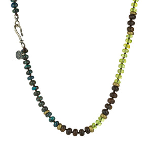 Joseph Brooks Peridot, Bronzite and Chrysocolla Necklace | Quadrum Gallery