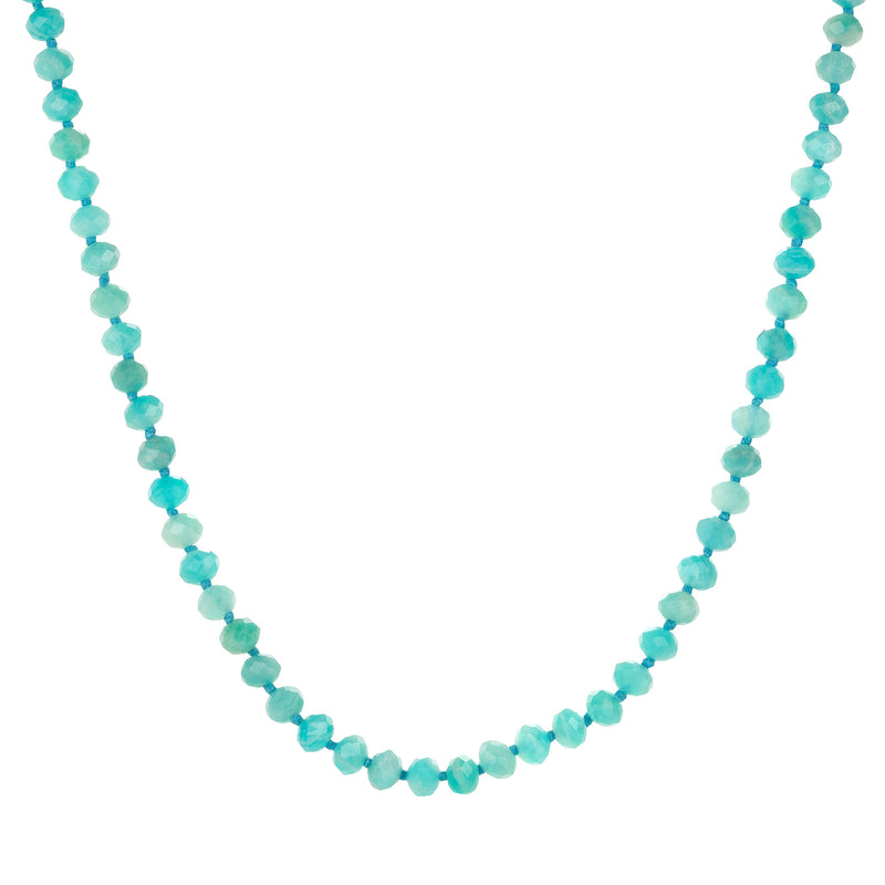 Joseph Brooks Faceted Amazonite Necklace - 18" | Quadrum Gallery