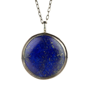 Joseph Brooks Round Lapis Pendant Necklace | Quadrum Gallery