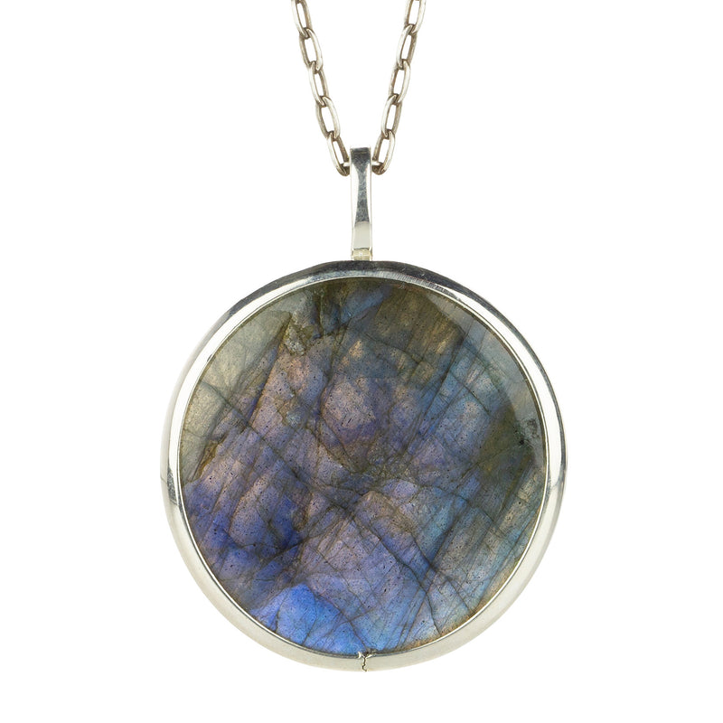 Joseph Brooks Round Labradorite Pendant Necklace | Quadrum Gallery