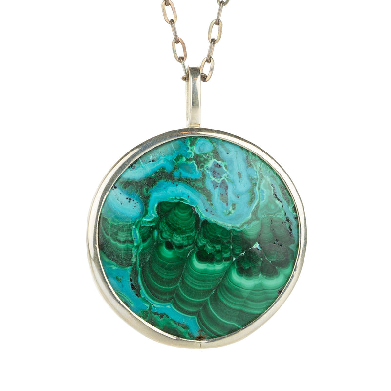 Joseph Brooks Chrysocolla and Malachite Pendant Necklace | Quadrum Gallery