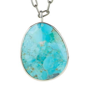 Joseph Brooks Freeform Arizona Turquoise Pendant Necklace | Quadrum Gallery