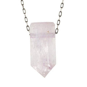 Joseph Brooks 1 3/8" Kunzite Crystal Pendant Necklace | Quadrum Gallery