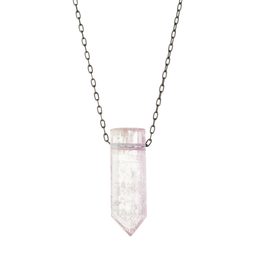 Joseph Brooks 1 1/2" Kunzite Crystal Pendant Necklace | Quadrum Gallery