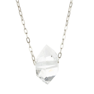 Joseph Brooks Herkimer Diamond Crystal Pendant Necklace | Quadrum Gallery