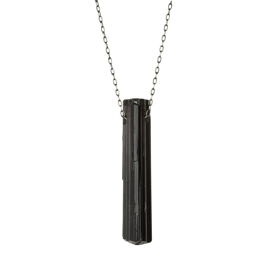 Joseph Brooks 69mm Black Tourmaline Crystal Pendant Necklace | Quadrum Gallery