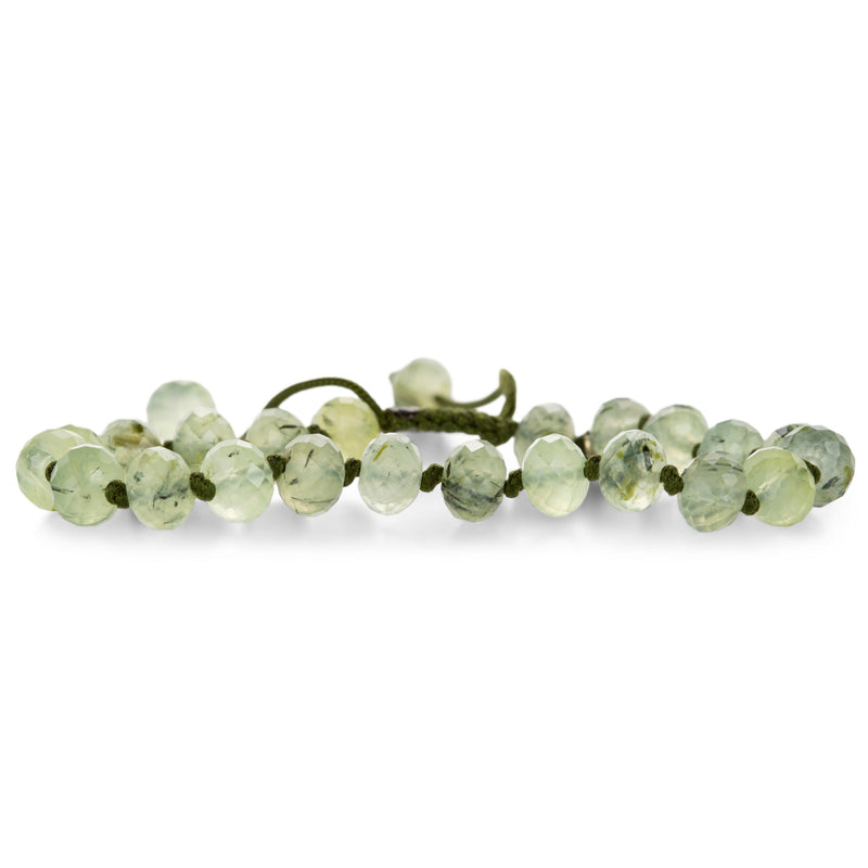 Joseph Brooks 8mm Faceted Prehnite Bead Bracelet | Quadrum Gallery