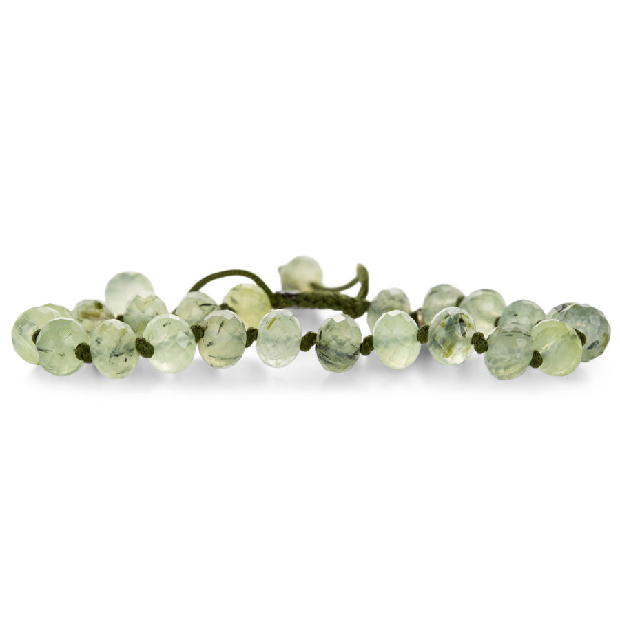 Joseph Brooks 8mm Faceted Prehnite Bead Bracelet | Quadrum Gallery