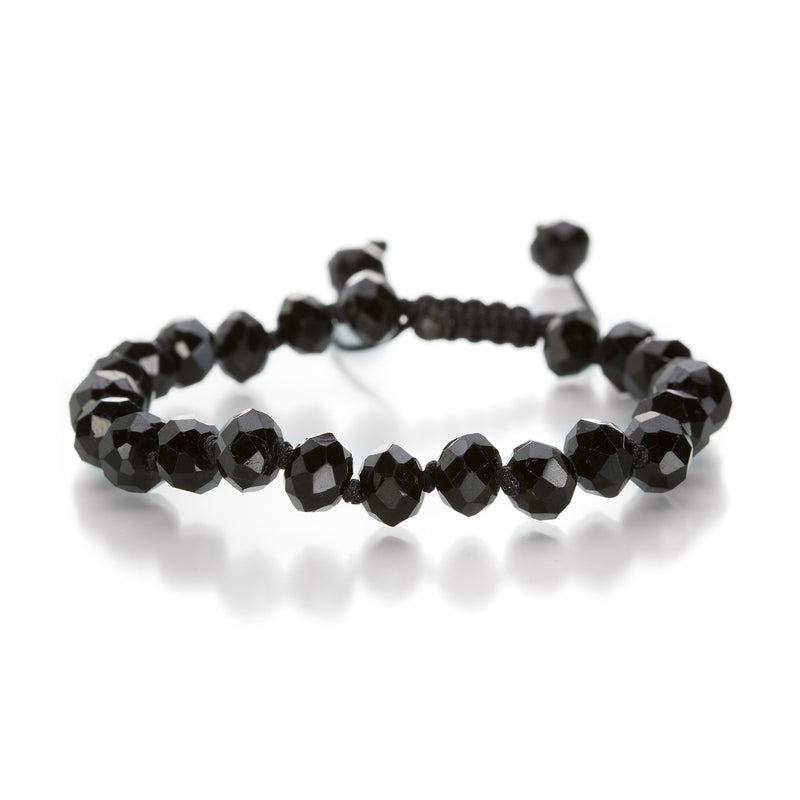 Joseph Brooks Faceted 8mm Black Spinel Bracelet | Quadrum Gallery