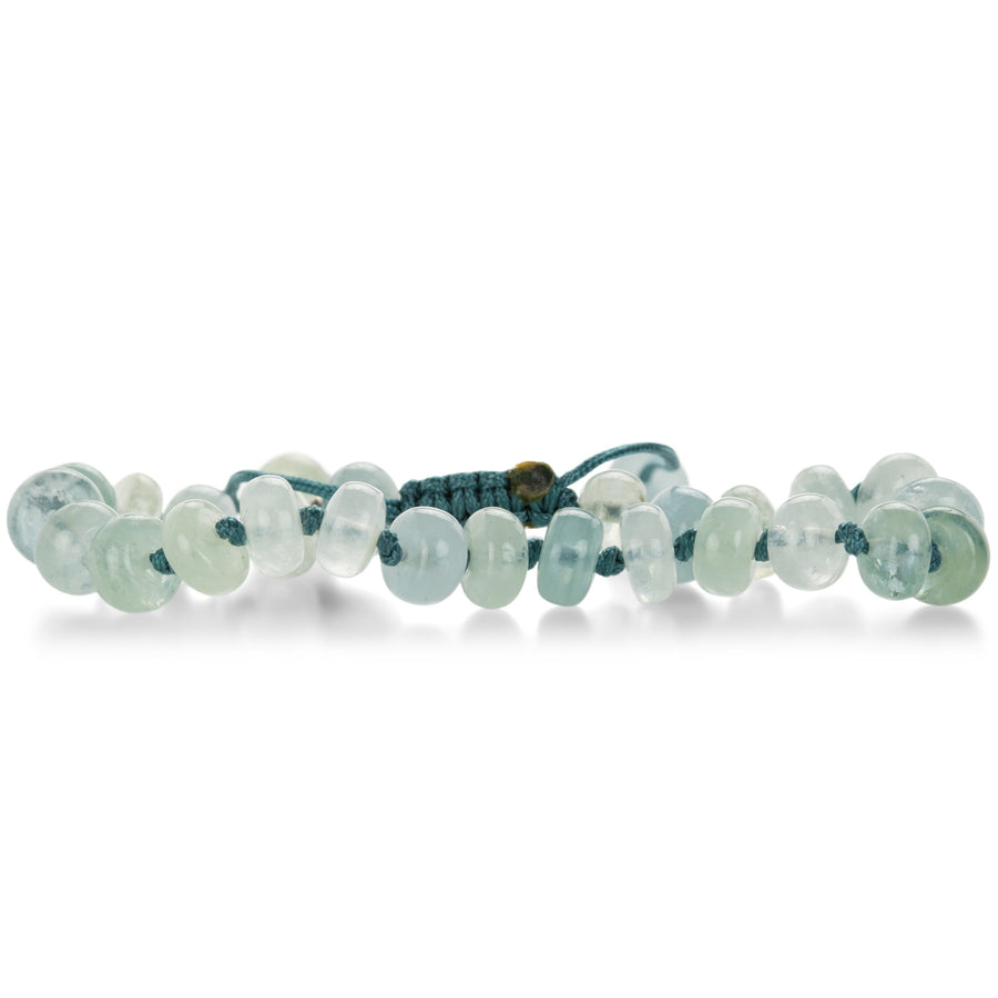 Joseph Brooks Smooth 8mm Aquamarine Bead Bracelet | Quadrum Gallery